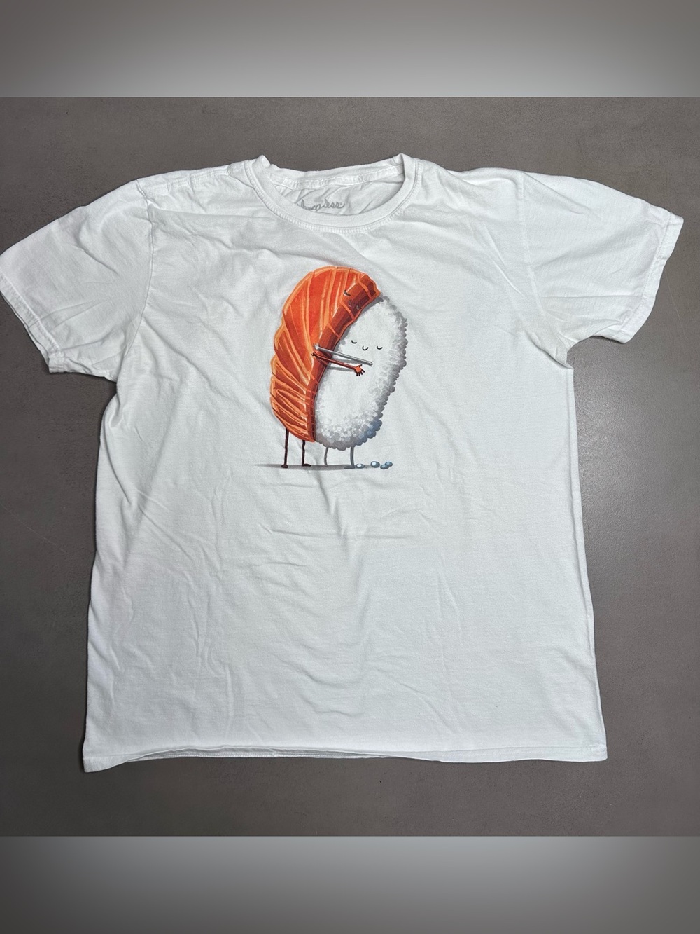 Threadless Sushi Hug White T-Shirt - Lrg